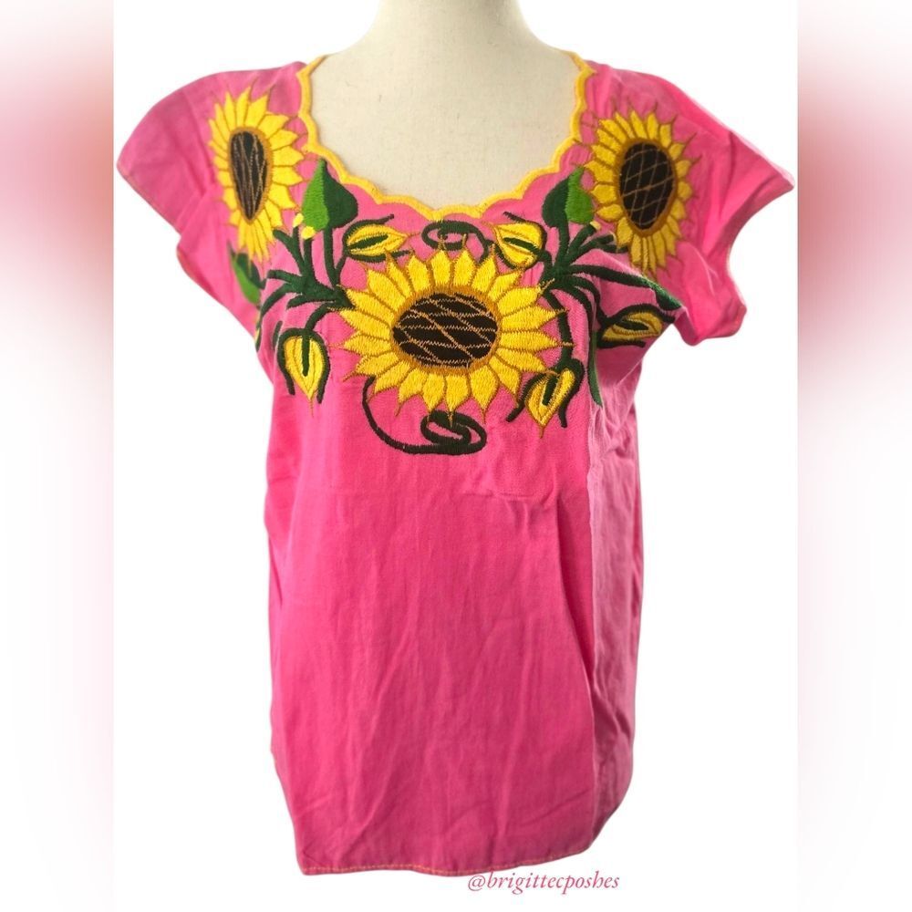 HANDMADE Traditional Embroidered Mexican Blouse